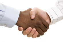 Business handshake